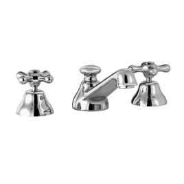 Stella Roma Смеситель для раковины на 3 отверстия 3224P, с донным клапаном, цвет: хром (RM 00013 CR00)