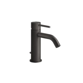 GESSI 316 Смеситель для раковины на 1 отверстие с донным клапаном, излив 123мм, цвет: brushed black metal pvd (54001#707)