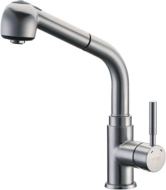Смеситель Wasserkraft Wern 4266 для кухонной мойки-матовый хром