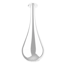 Gessi Goccia Верхний душ для потолочного крепления каплевидной формы, h=387мм, цвет: белый (33751#279)
