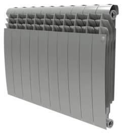 Радиатор биметаллический Royal Thermo BiLiner 500 Silver Satin 10 секций-серебристый