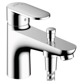 Hansgrohe Vernis Blend Смеситель на борт ванны Monotrou на 1 отв, излив 140мм, с переключателем, цвет: хром (71444000)