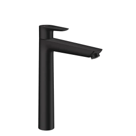Hansgrohe Talis E Смеситель для раковины 240, на 1 отв, с донным клапаном, излив 183мм, h234мм, цвет: черный матовый (71716670)