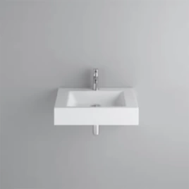 Раковина BETTEAqua подвесная 60х49 5х125 cм с 1 отв под смеситель покрытием Glaze Plus без перелива с крепежом цвет белый (A056 HLW1 PW)