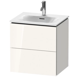 Duravit L-Cube Тумба подвесная под раковину 234453, 2 ящика, 550x520x421мм, цвет White High Gloss (LC630402222)