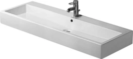 Раковина Duravit Vero шлиф с перел с 1 отв под смеситель включая крепление 1200x470мм Цвет Белый (454120071)