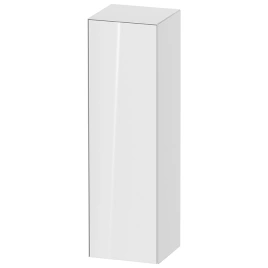 Duravit White Tulip Шкаф подвесной, 1320x400x360 мм, 1 дверца, 3 стекл полки с алюм, петли справа, цвет: белый высокоглянцевый (WT1332R8585)