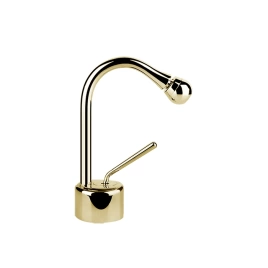 Gessi Goccia Смеситель для биде на 1 отверстие, СПЕЦАРТИКУЛ - укажите угол поворота носика при заказе, цвет: Gold CCP (33807#080)