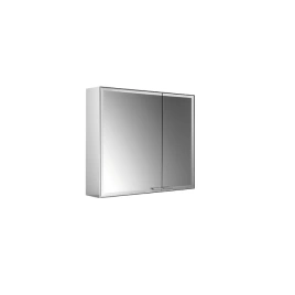 EMCO Prestige2 Зеркальный шкаф 787 мм, настенный, LED-подсветка, 2 двери, 2 полки, розетка, левый, без EMCO light system (9897 070 03)