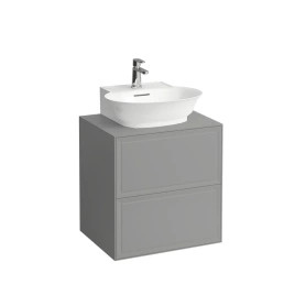 Laufen New Classic База под раковину подвесная, 580х450х600 мм, 2 ящика, цвет серый (для раковины 816852) (4.0600.4.085.627.1)