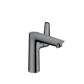 Hansgrohe Talis E Смеситель для раковины 150, на 1 отв, с донным клапаном, излив 141мм, цвет: шлифованный черный хром (71754340)