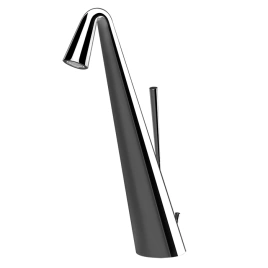 Gessi Cono Смеситель для раковины высокий с донным клапаном на 1 1/4, соединительные шланги на 3/8, цвет finox (45004#149)