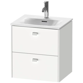 Duravit Brioso Тумба подвесная под раковину 234453, 2 ящика, 555x520x419мм, цвет White High Gloss (BR430902222)