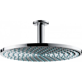 HG Raindance S Верхний душ 1jet (RainAir), d300мм, с потолочным держателем 100 мм, шарнирное соединение, G1/2, цвет: хром (27494000)