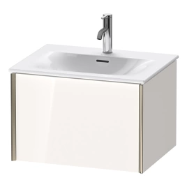 Duravit XViu Тумба подвесная 610x800x480мм, для раковины 234463, 1 ящик, цвет: белый глянцевый/champagne matt (XV40320B122)