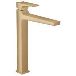 Hansgrohe Metropol Смеситель для раковины 260, на 1 отв, с донным клапаном, излив 204мм, цвет: шлифованная бронза (32512140)