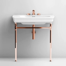 Artceram CIVITAS Металическая структура Quadra 55х44хh80,5см для раковины 68, цвет: розовое золото (CIA001 77 rosa oro)