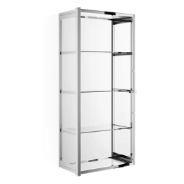 Decor Walther Glas S 3 Шкафчик подвесной 35x19x80см, стекло прозрачное, цвет: хром (602400)
