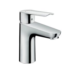 Hansgrohe Logis E Смеситель для раковины 100 на 1 отв. с донным клапаном, излив 100мм, h94мм, цвет: хром (71161000)