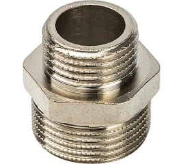Ниппель STOUT НН переходной 3/4 x 1/2 никелированный