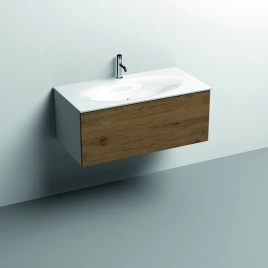 KERASAN SHAPE Раковина 1020х520 мм., встраиваемая, с 1 отверстием для смесителя, цвет белый глянцевый (547001*1)