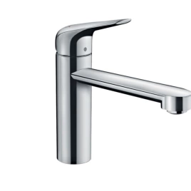 Hansgrohe Focus M42 Кухонный смеситель на 1 отв, однорычажный, поворотный излив 198мм, h134мм, 1jet, цвет: хром (71806000)