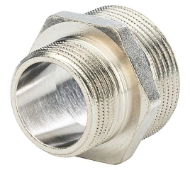 Ниппель STOUT НН переходной 1 1/4 x 1 никелированный