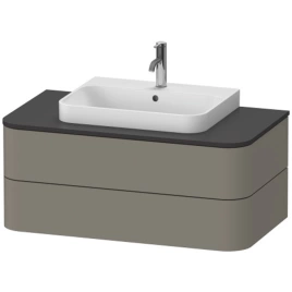 Duravit Happy D.2 Plus Тумба подвесная 408x1000x550мм 2 ящика, цвет: stone grey satin matt (HP496109292)