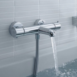 Hansgrohe Ecostat 1001 Термостат настенный для ванны на 2 источника, с изливом 182мм, цвет хром (13201000)