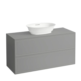 Laufen New Classic База под раковину подвесная, 1180х450х600 мм, 2 ящика, цвет серый (для раковины 812852, 812853) (4.0602.2.085.627.1)