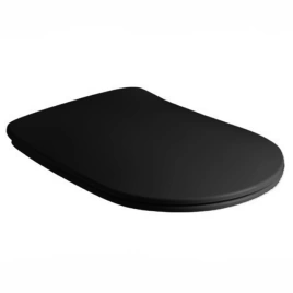 Kerasan Tribeca Сиденье Slim для унитаза c микролифтом цвет: черный матовый (519131)