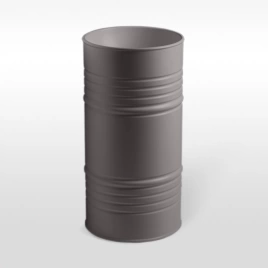 Kerasan Artwork Раковина свободностоящая BARREL d 45,H 90 см, без отв под смеситель, слив в пол, сифон, цвет: Ferro matt (4742K89)
