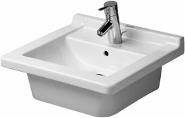 Раковина Duravit Starck 3 с перел с 3 отв под смеситель глазуровка снизу 480x465мм Цвет Белый (303480030)