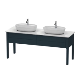 Duravit Luv База напольная для двух раковин 743x1788x570, 2 выдв.ящика, цвет темно-синий шелковисто-матовый (LU9562B9898)