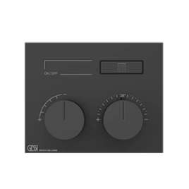 Gessi Hi-Fi Термостат для душа, 1 источник (внешняя часть), цвет: Black Metal Brushed PVD (63002#707)