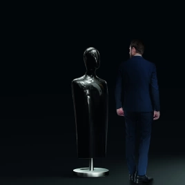 Kerasan Artwork Cтатуэтка декоративная Adam, цвет черный глянцевый (4720K2)
