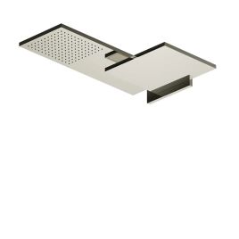 Fantini Venezia Двойной верхний душ, латунь, настенный, цвет: Nickel PVD (86 95 8035B)