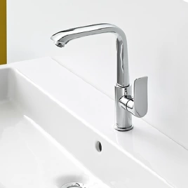 Hansgrohe Metris Смеситель для раковины, на 1 отв, поворотный излив 155мм, h230мм, цвет: хром (31081000)