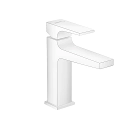 Hansgrohe Metropol Смеситель для раковины 110, на 1 отв, с донным клапаном, излив 135мм, цвет: белый матовый (32507700)