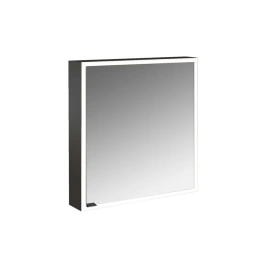 Emco Prime Зеркальный шкаф с подсветкой LED навесная модель, 600 mm, 1-дверка, IP 20 C петли справа, зеркальная задняя стенка с Lichtpaket, цвет черны (9497 133 60)