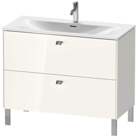 Duravit Brioso Тумба напольная под раковину 234410, 2 ящика, 685x1020x479мм, цвет White High Gloss (BR451302222)