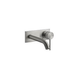 GESSI 316 Встраиваемый смеситель для раковины с изливом 200-170мм (внешняя часть), цвет: steel brushed (54388#239)