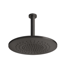 GESSI 316 Душевая головка шарнирная, потолочная на 1/2, 355мм, h=243мм, цвет: brushed black metal pvd (54152#707)