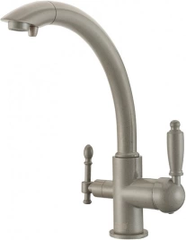 Смеситель Zorg Clean Water ZR 314 YF-33 серый беж для кухонной мойки