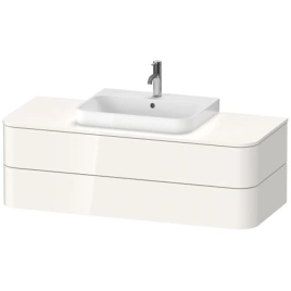 Duravit Happy D.2 Plus Тумба подвесная 408x1300x550мм 2 ящика, цвет: белый глянцевый (HP497202222)