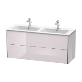 Duravit XSquare База под раковину 1280х478х560 мм, с 4 выдв ящиками, Цвет белая сирень глянцевый (для 233613) (XS417502727)
