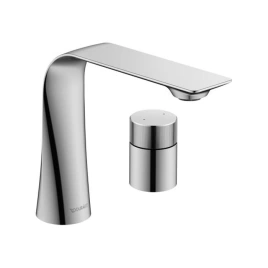Duravit D.1 Смеситель для раковины на 2 отв. ручка-цилиндр, цвет: хром (D11120009010)