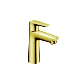 Hansgrohe Talis E Смеситель для раковины 110, на 1 отв, с донным клапаном, излив 112мм, цвет: золото (71710990)