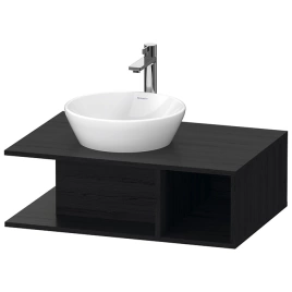 Duravit D-Neo Тумбочка подвесная компакт, 260x800x550 мм, 1 открытое отделение на правой стороне, цвет: Black Oak (DE492801616)