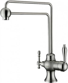 Смеситель Zorg Sanitary ZR 345 YF Steel для кухонной мойки